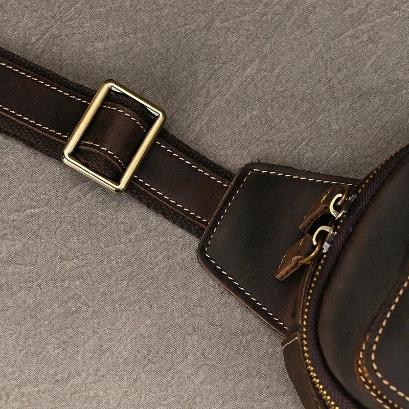 Sacoche Homme Cuir Élégante "Le Courier" - Restaur Cuirs