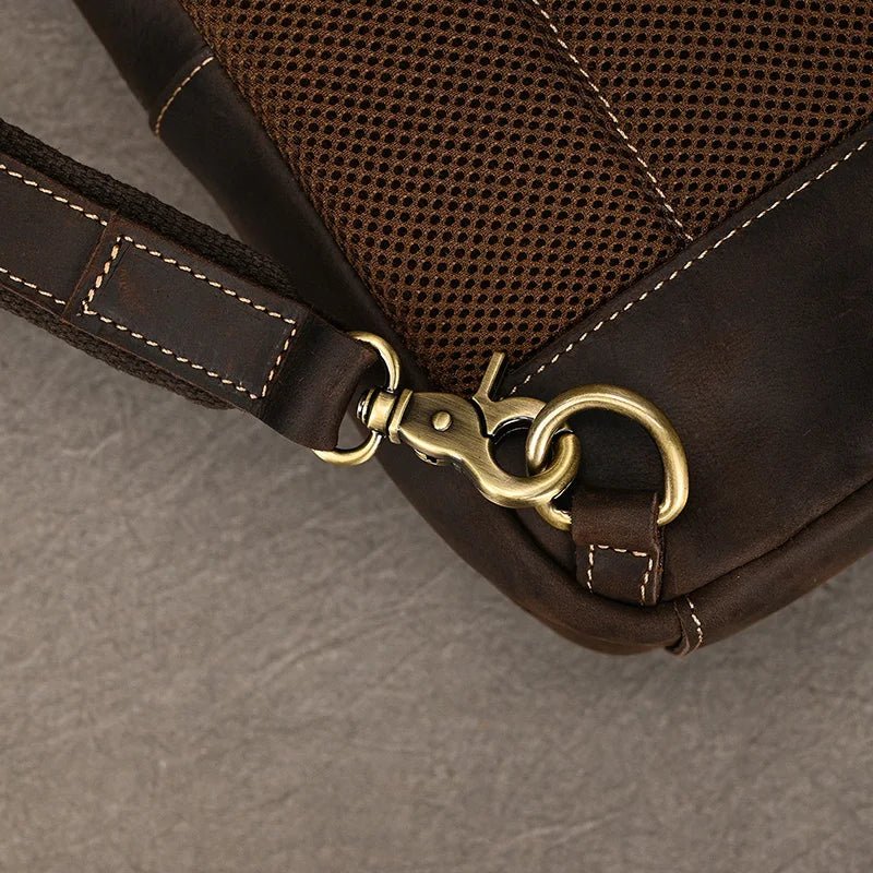 Sacoche Homme Cuir Élégante "Le Courier" - Restaur Cuirs