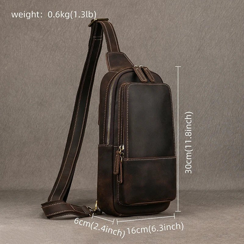 Sacoche Homme Cuir Élégante "Le Courier" - Restaur Cuirs