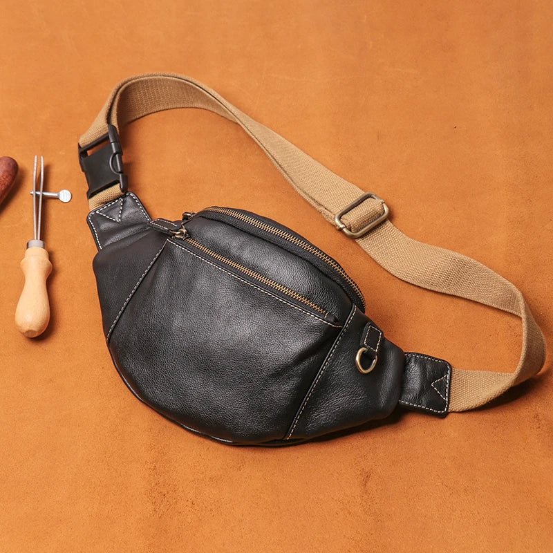 Sacoche Homme Cuir fonctionnelle "Le Fidèle" - Restaur Cuirs