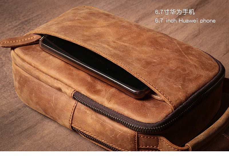 Sacoche Homme Cuir "L'Escapade" - Restaur Cuirs