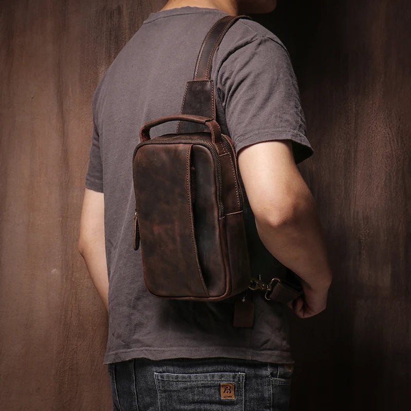 Sacoche Homme Cuir "L'Escapade" - Restaur Cuirs