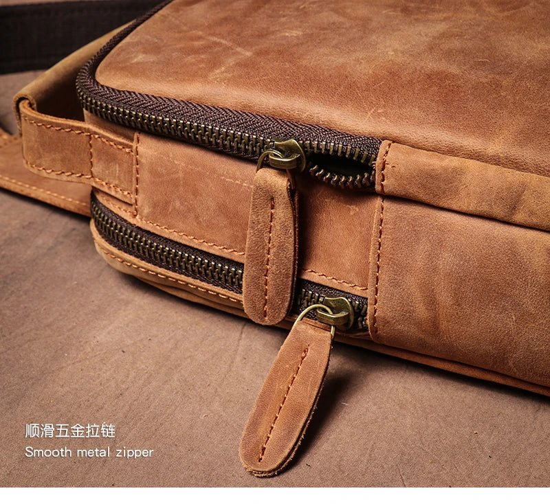 Sacoche Homme Cuir "L'Escapade" - Restaur Cuirs