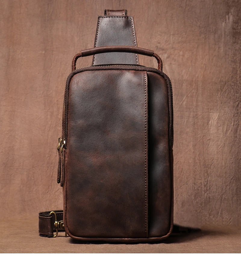 Sacoche Homme Cuir "L'Escapade" - Restaur Cuirs