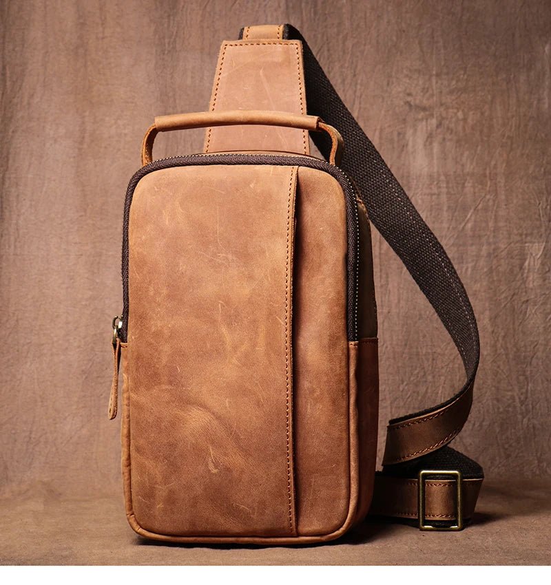 Sacoche Homme Cuir "L'Escapade" - Restaur Cuirs