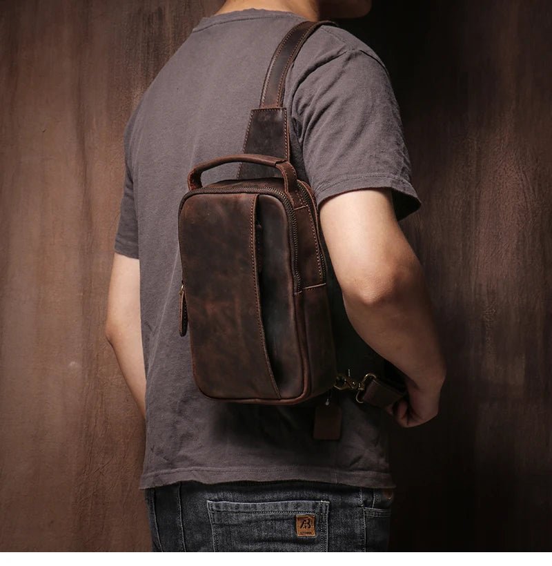 Sacoche Homme Cuir "L'Escapade" - Restaur Cuirs