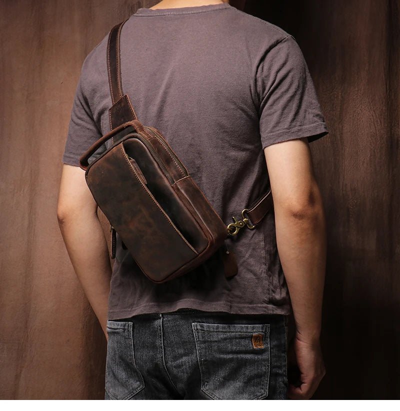 Sacoche Homme Cuir "L'Escapade" - Restaur Cuirs