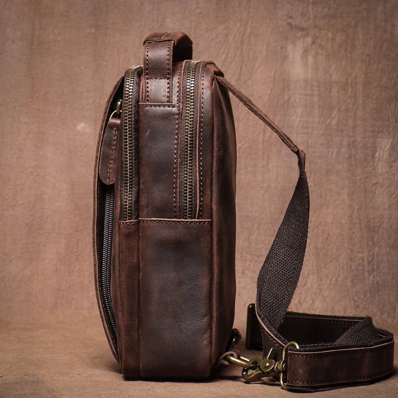 Sacoche Homme Cuir "L'Escapade" - Restaur Cuirs