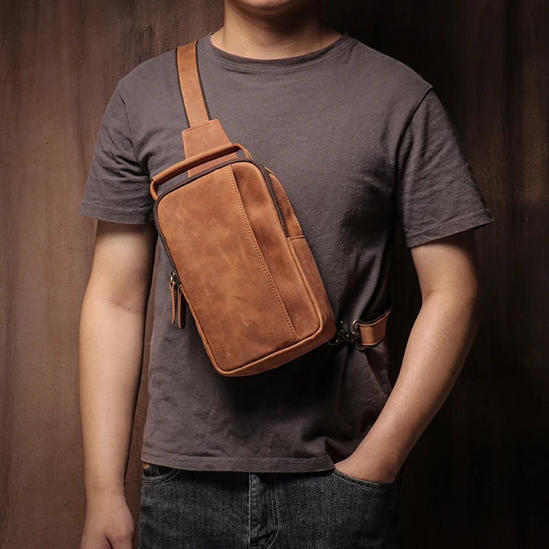 Sacoche Homme Cuir "L'Escapade" - Restaur Cuirs