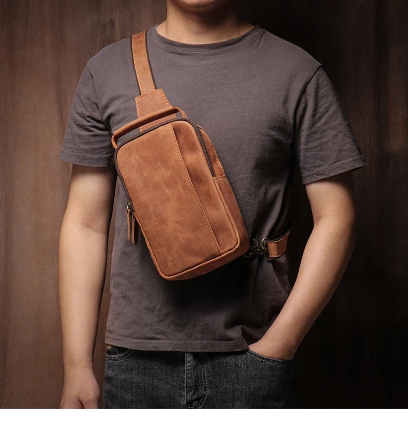 Sacoche Homme Cuir "L'Escapade" - Restaur Cuirs