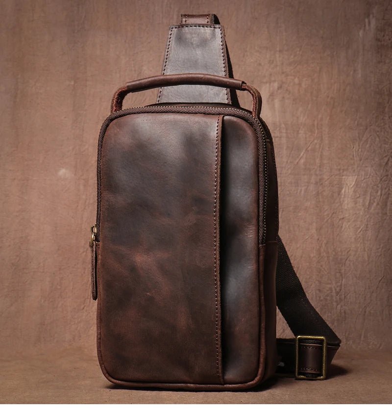 Sacoche Homme Cuir "L'Escapade" - Restaur Cuirs