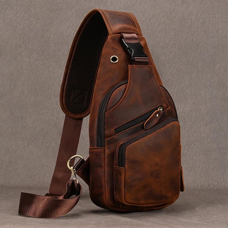 Sacoche Homme Cuir multifonction "Le Dynamo" - Restaur Cuirs