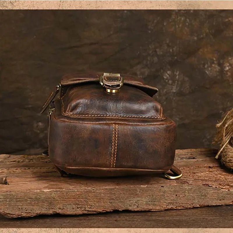 Sacoche Homme Cuir multifonction "Le Dynamo" - Restaur Cuirs