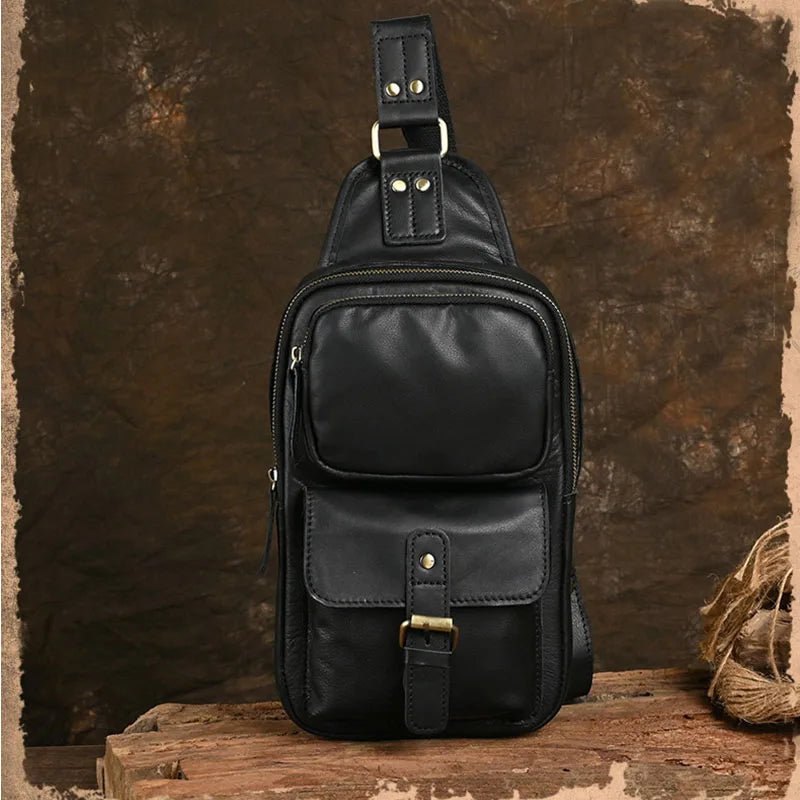 Sacoche Homme Cuir multifonction "Le Dynamo" - Restaur Cuirs