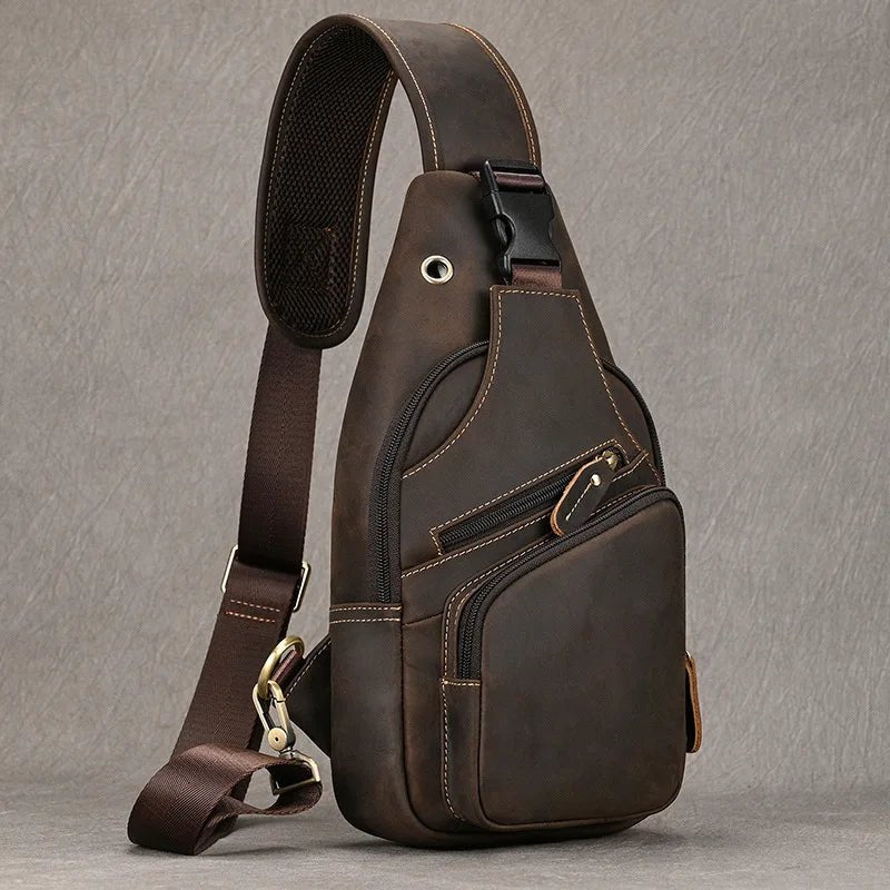 Sacoche Homme Cuir multifonction "Le Dynamo" - Restaur Cuirs
