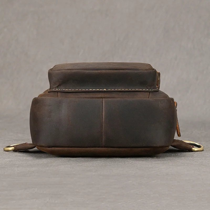 Sacoche Homme Cuir multifonction "Le Dynamo" - Restaur Cuirs