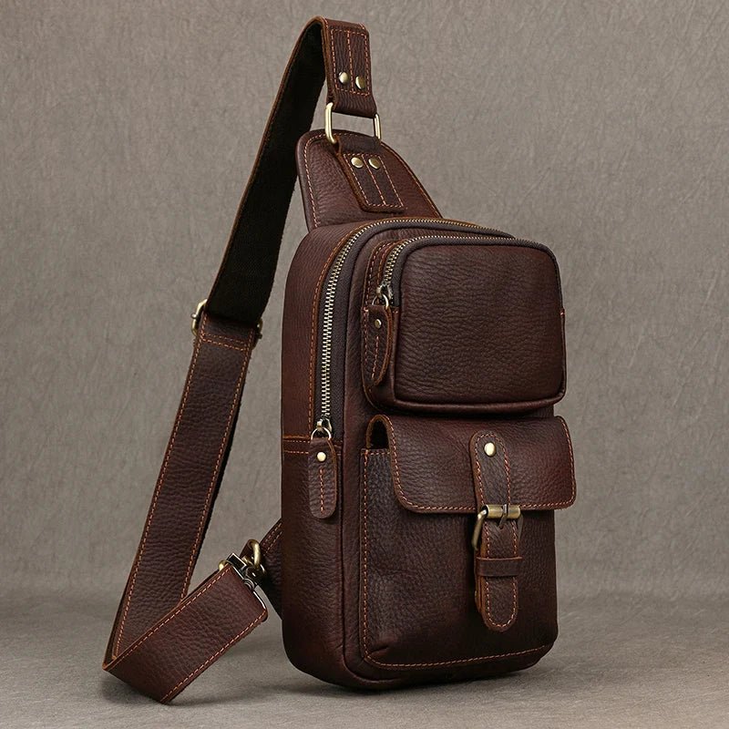 Sacoche Homme Cuir multifonction "Le Dynamo" - Restaur Cuirs
