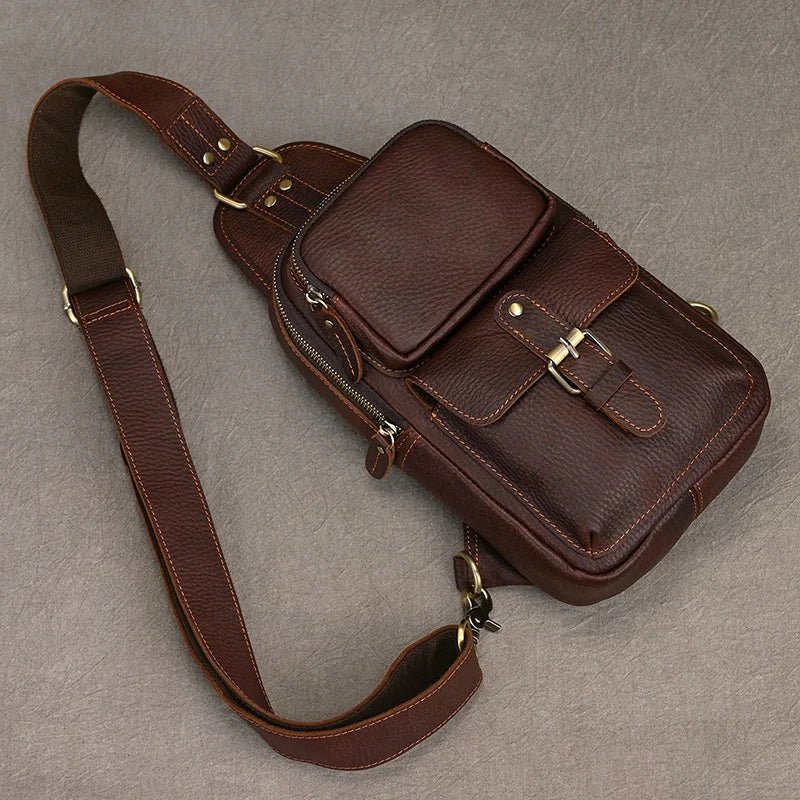 Sacoche Homme Cuir multifonction "Le Dynamo" - Restaur Cuirs