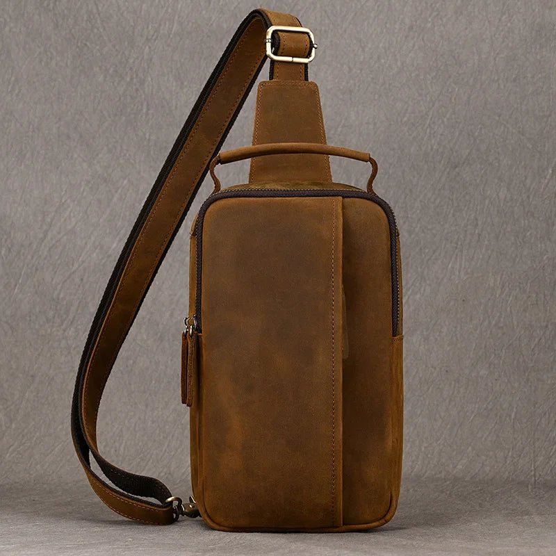 Sacoche Homme Cuir multifonction "Le Dynamo" - Restaur Cuirs