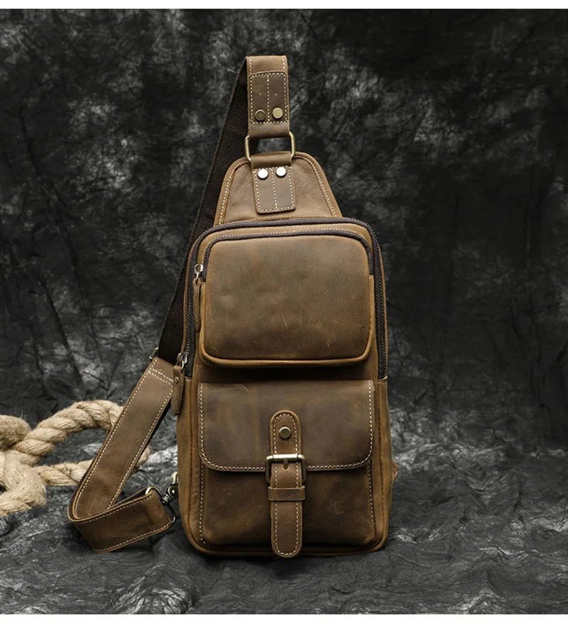 Sacoche Homme Cuir multifonction "Le Dynamo" - Restaur Cuirs