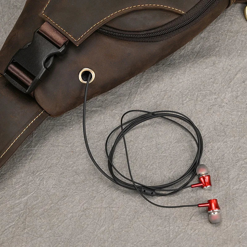 Sacoche Homme Cuir multifonction "Le Dynamo" - Restaur Cuirs