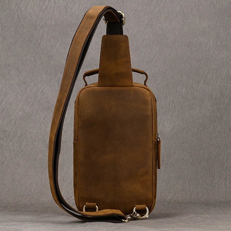 Sacoche Homme Cuir multifonction "Le Dynamo" - Restaur Cuirs