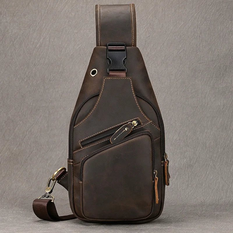 Sacoche Homme Cuir multifonction "Le Dynamo" - Restaur Cuirs