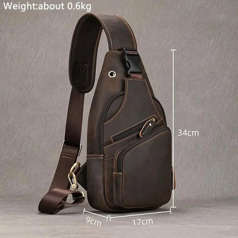 Sacoche Homme Cuir multifonction "Le Dynamo" - Restaur Cuirs