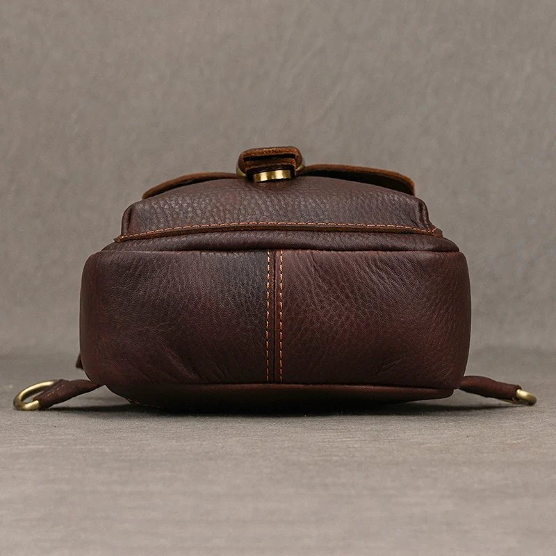 Sacoche Homme Cuir multifonction "Le Dynamo" - Restaur Cuirs