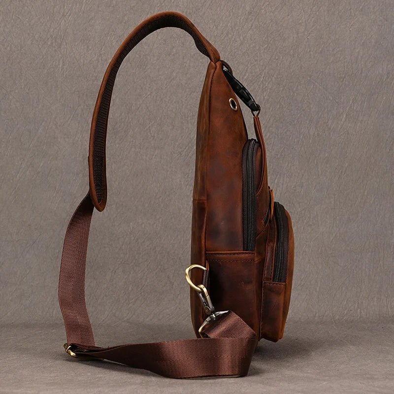 Sacoche Homme Cuir multifonction "Le Dynamo" - Restaur Cuirs