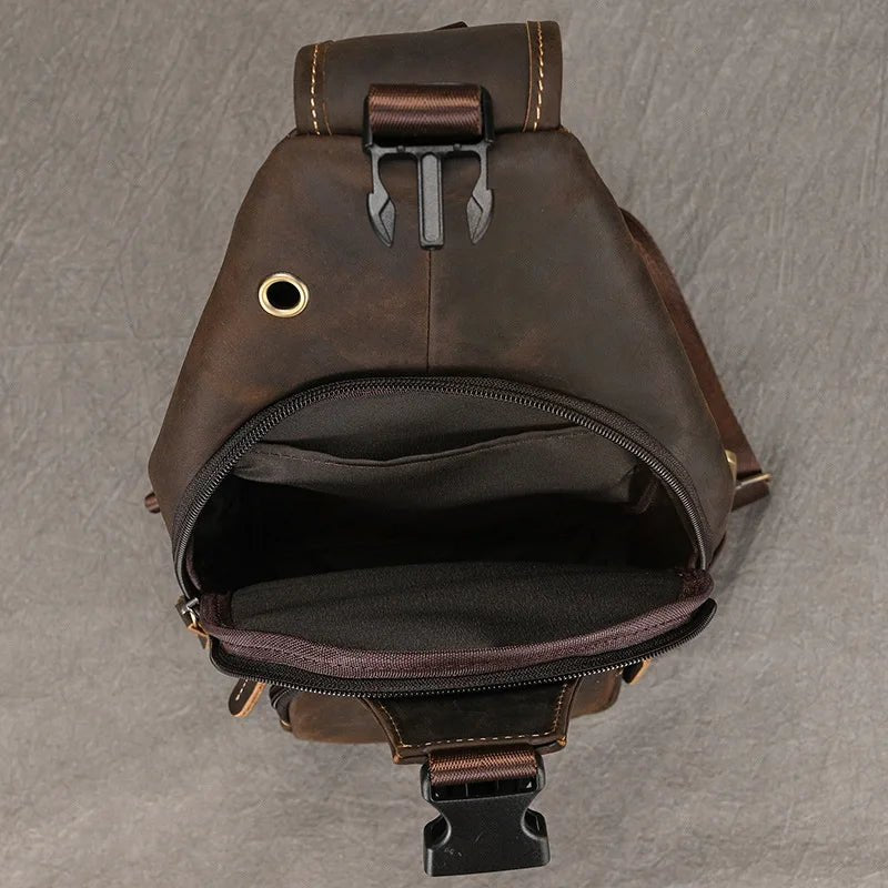 Sacoche Homme Cuir multifonction "Le Dynamo" - Restaur Cuirs