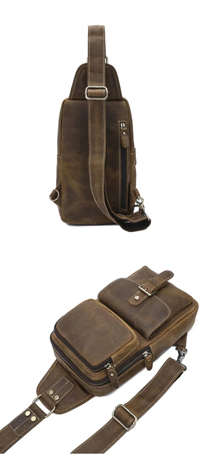 Sacoche Homme Cuir multifonction "Le Dynamo" - Restaur Cuirs