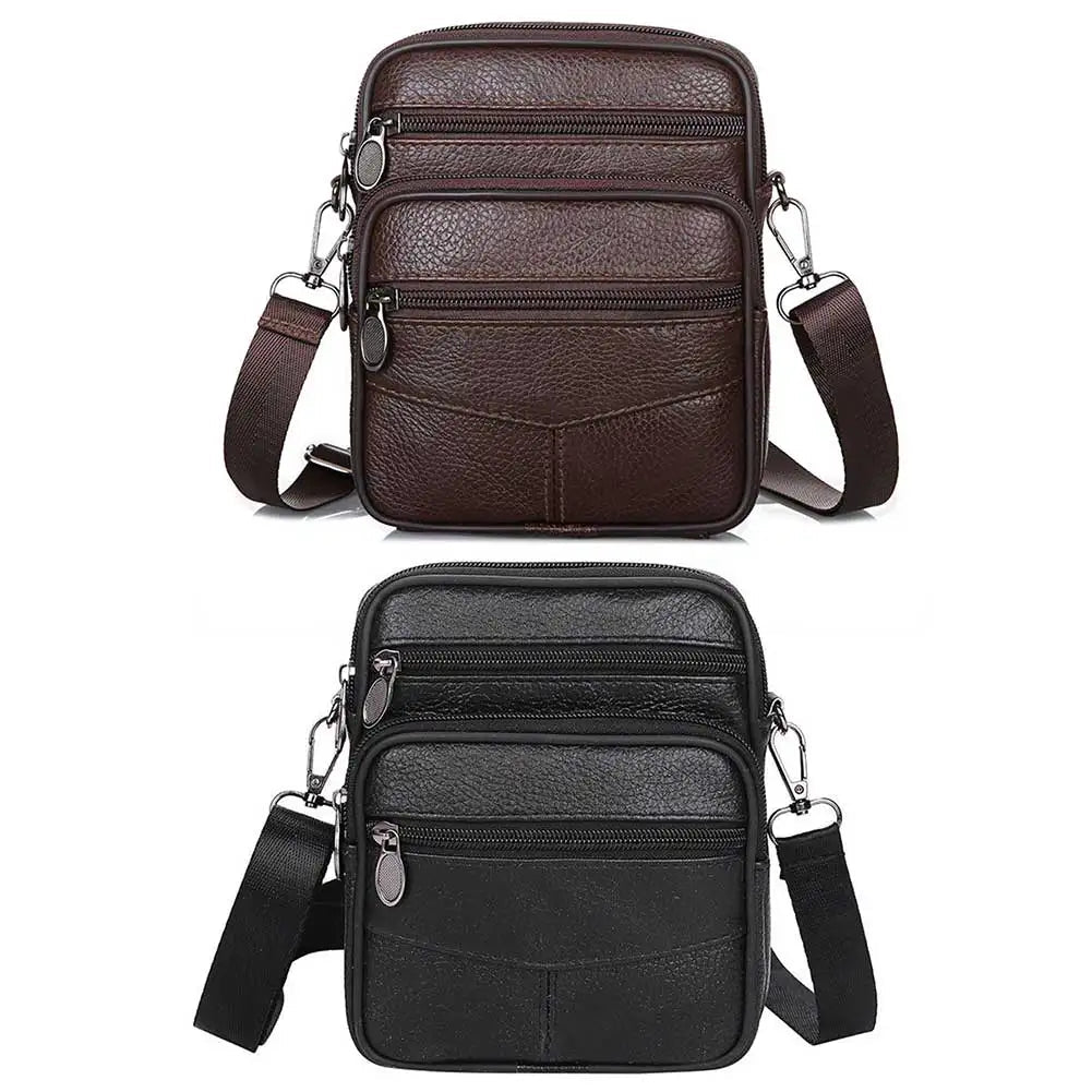 Sacoche Homme Cuir Multifonctionnelle "Le Terrain" - Restaur Cuirs