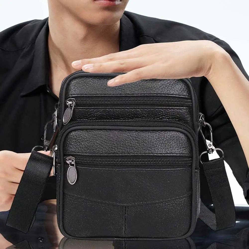 Sacoche Homme Cuir Multifonctionnelle "Le Terrain" - Restaur Cuirs