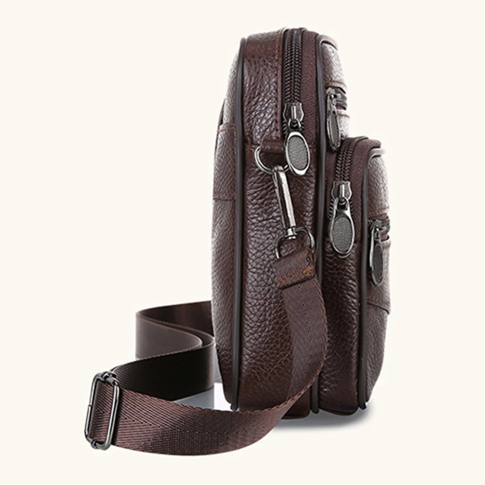 Sacoche Homme Cuir Multifonctionnelle "Le Terrain" - Restaur Cuirs