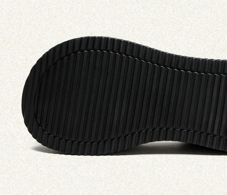 Sandales en cuir compensées "La Confortable" - Restaur Cuirs