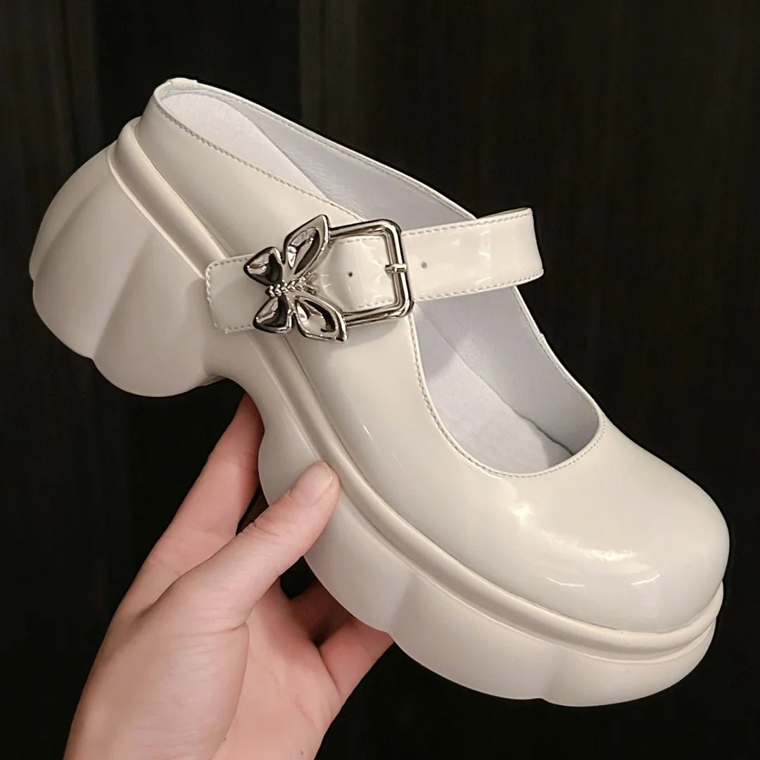 Sandales Femme en cuir à plateforme "La Hauteur" - Restaur Cuirs