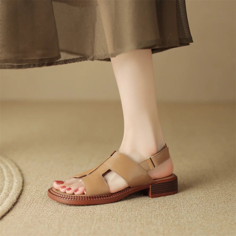 Sandales Femme en cuir confortables "La Liberté" - Restaur Cuirs