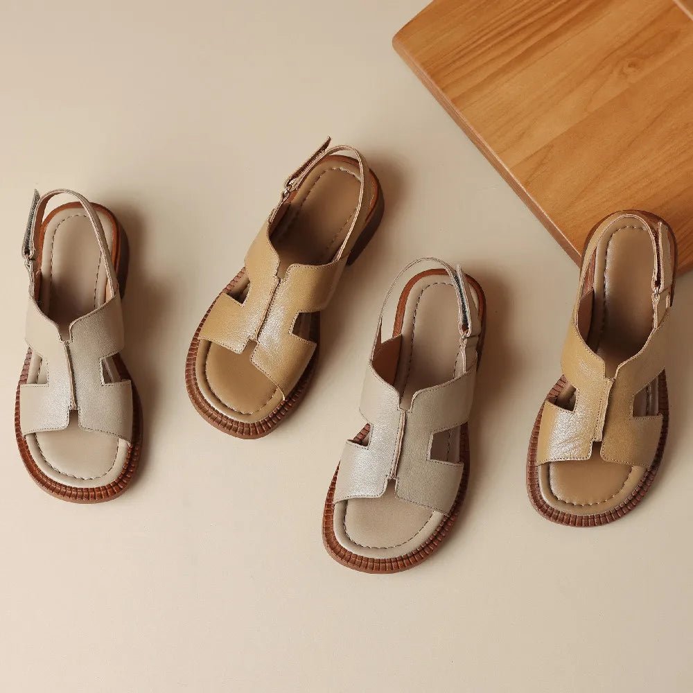 Sandales Femme en cuir confortables "La Liberté" - Restaur Cuirs