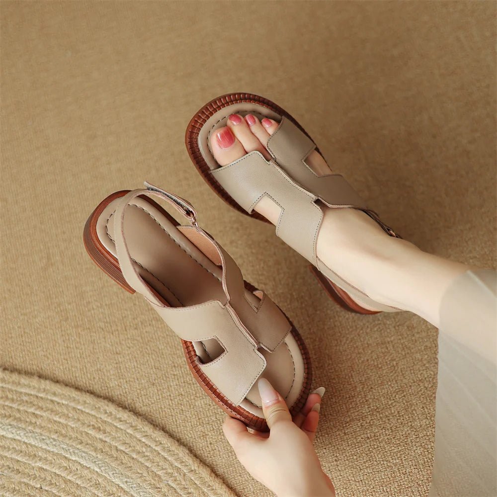 Sandales Femme en cuir confortables "La Liberté" - Restaur Cuirs