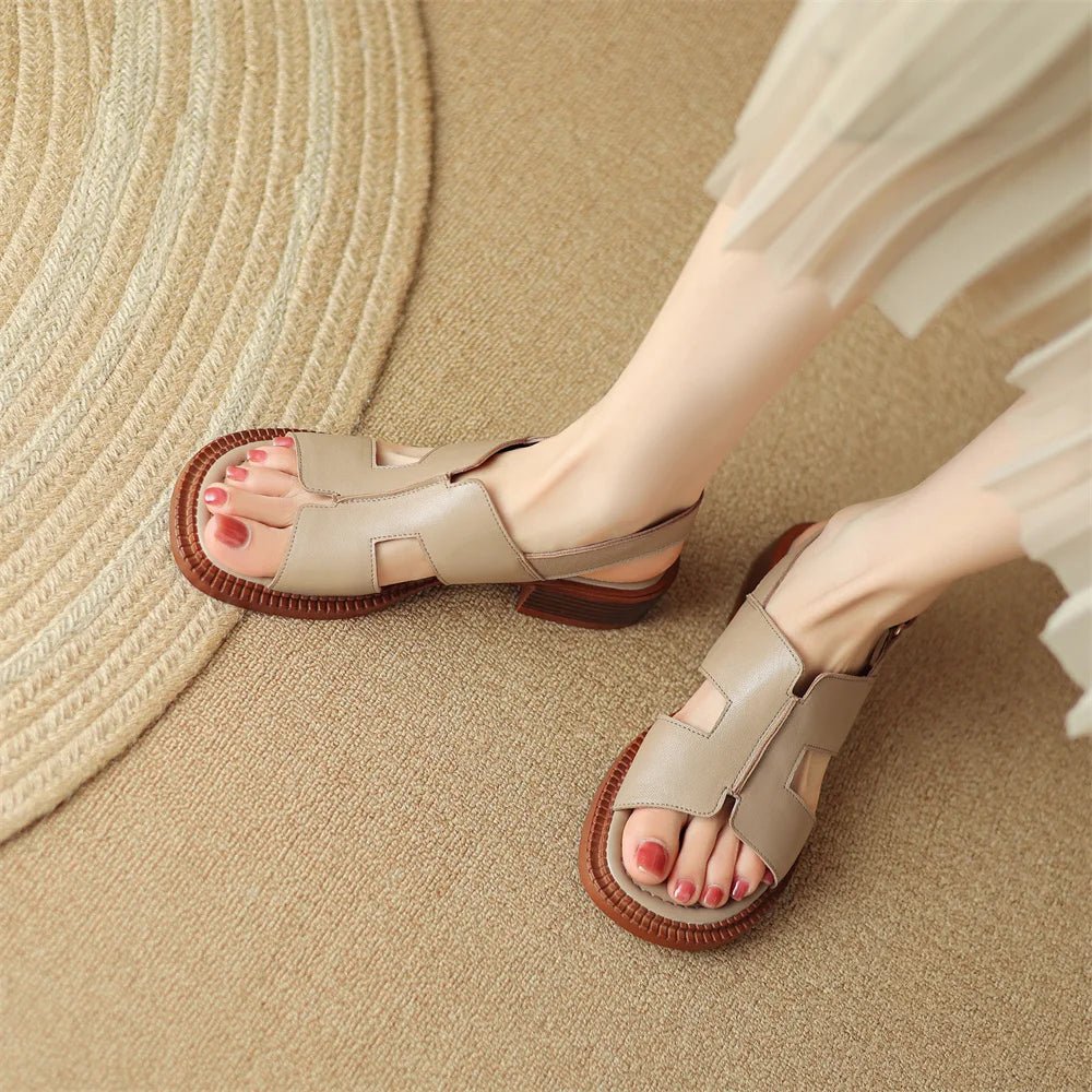 Sandales Femme en cuir confortables "La Liberté" - Restaur Cuirs