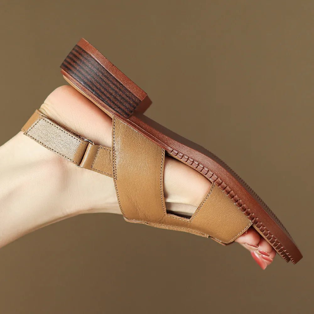 Sandales Femme en cuir confortables "La Liberté" - Restaur Cuirs