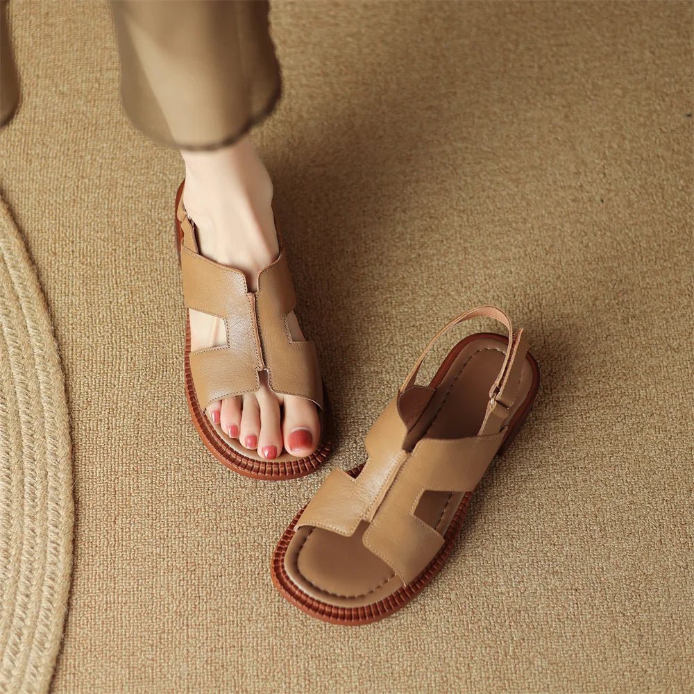 Sandales Femme en cuir confortables "La Liberté" - Restaur Cuirs