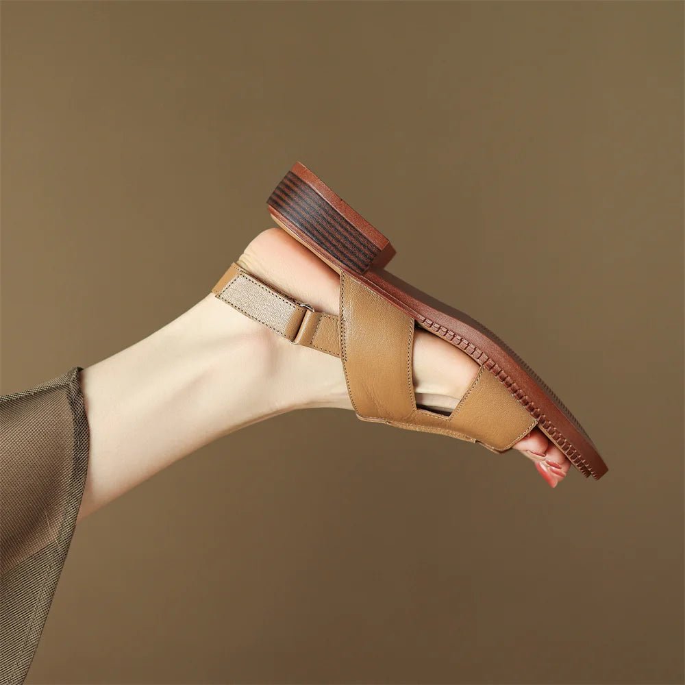 Sandales Femme en cuir confortables "La Liberté" - Restaur Cuirs