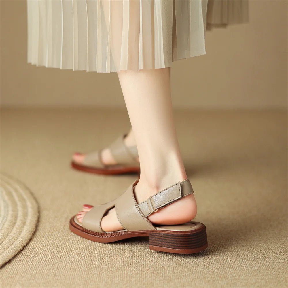 Sandales Femme en cuir confortables "La Liberté" - Restaur Cuirs
