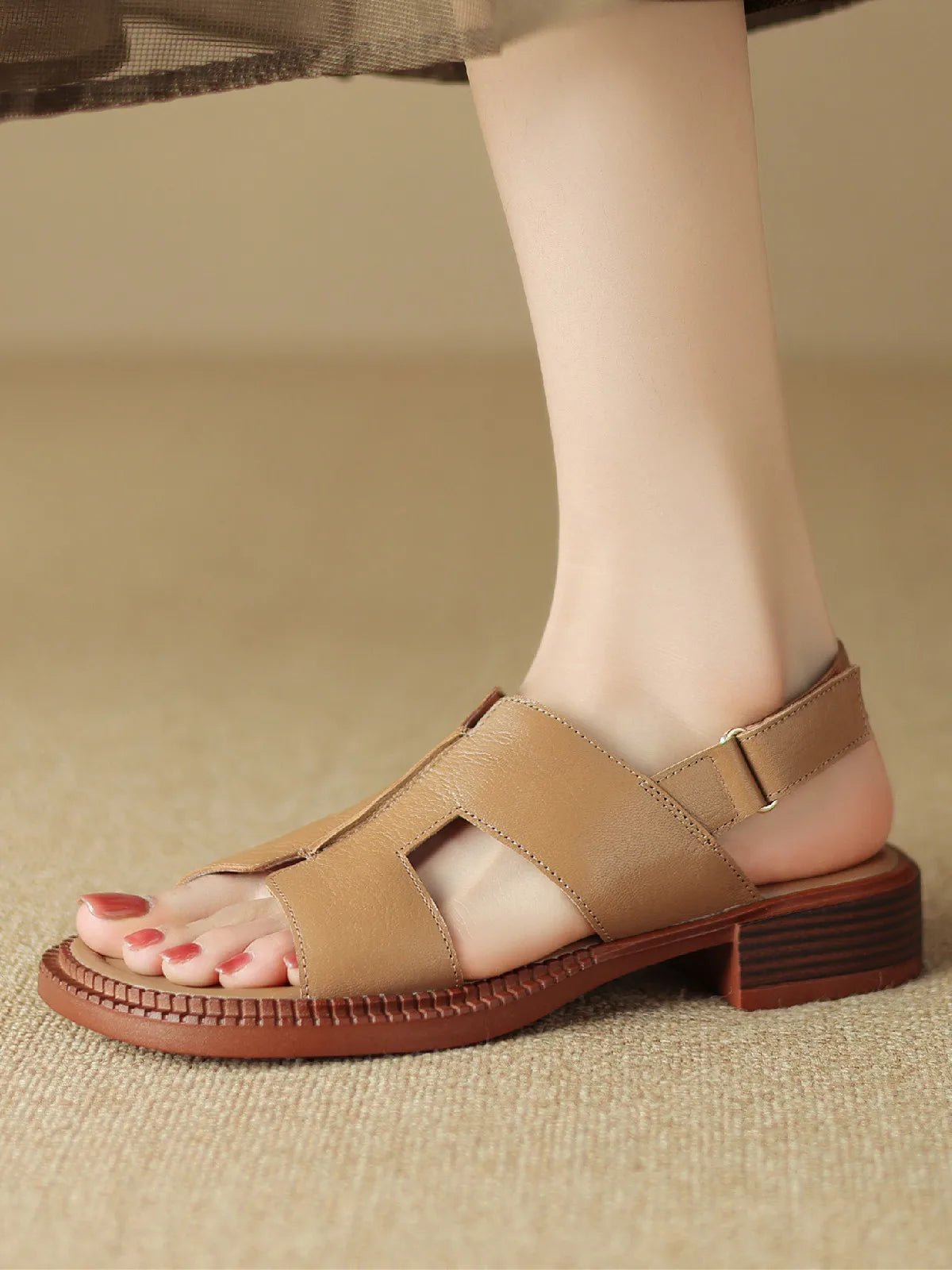 Sandales Femme en cuir confortables "La Liberté" - Restaur Cuirs