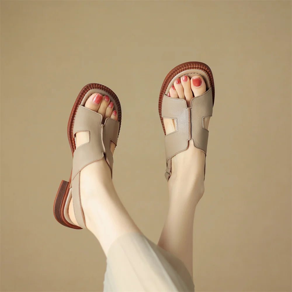 Sandales Femme en cuir confortables "La Liberté" - Restaur Cuirs