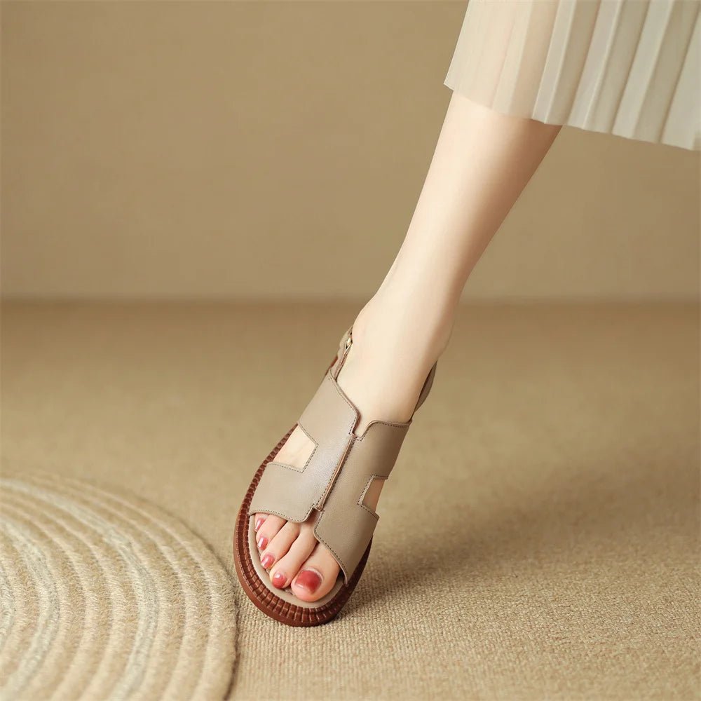 Sandales Femme en cuir confortables "La Liberté" - Restaur Cuirs