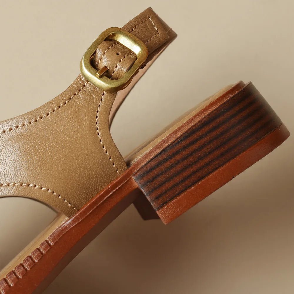 Sandales Femme en Cuir Croisé "La Élisa" - Restaur Cuirs