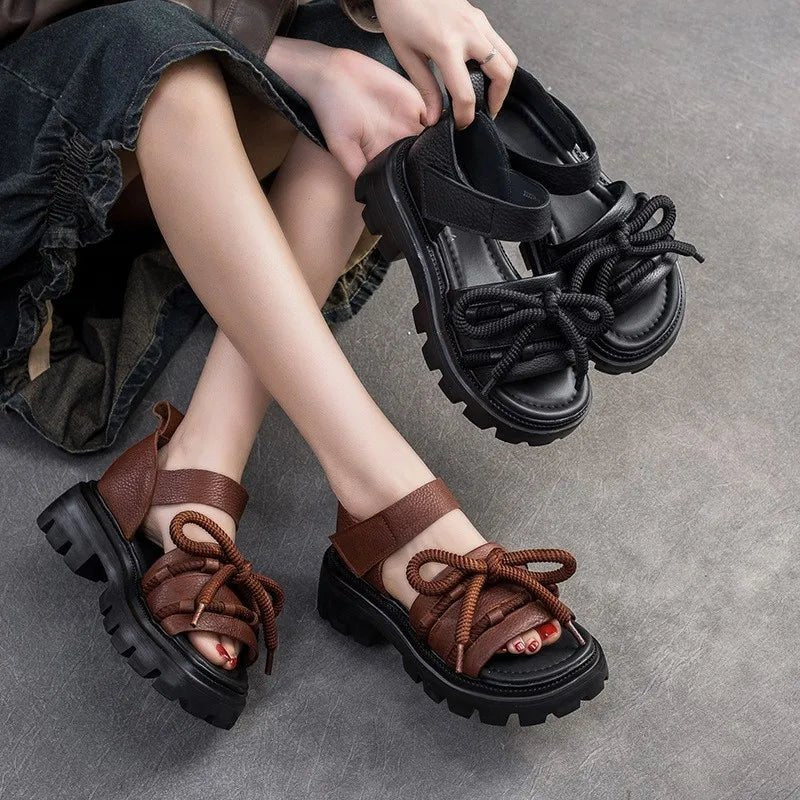 Sandales Femme en Cuir Élégant "La Allégresse" - Restaur Cuirs